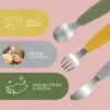 Zopa Szilikon gyerek evőeszköz - Mustard Yellow