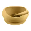 Zopa Szilikon tál tapadókoronggal és kanállal - Mustard Yellow