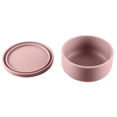 Zopa Szilikon tál fedővel - Old Pink