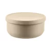 Zopa Szilikon tál fedővel - Sand Beige