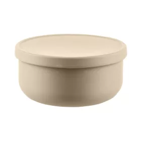 Zopa Szilikon tál fedővel - Sand Beige