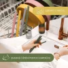Zopa Szilikon szívószál 4 db - Dove Grey