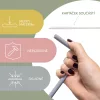 Zopa Szilikon szívószál 4 db - Mustard Yellow