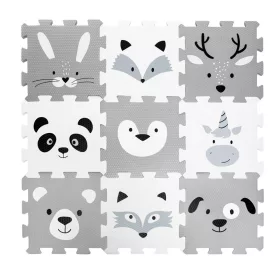 Zopa 9 db-os Puzzle habszőnyeg 30x30 cm - Forest
