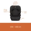 Zopa Beta i-Size isofix gyerekülés - Black