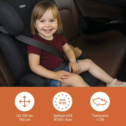 Zopa Beta i-Size isofix gyerekülés - Grey