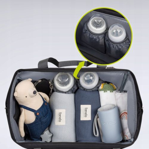 Lionelo Ida pelenkázótáska - Black Onyx