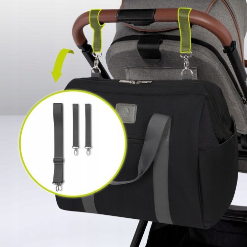 Lionelo Ida pelenkázótáska - Black Onyx