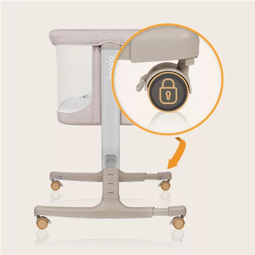 Lionelo Aurora 3in1 babaöböl, babaágy és bölcső - Beige Cappuccino