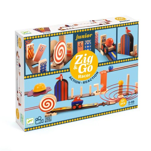 Djeco Építőjáték Forgalmas, 51 db-os - Zig & Go Junior