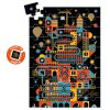 Djeco Optikai puzzle - Városi nyüzsgés, 100 db-os - The lively city