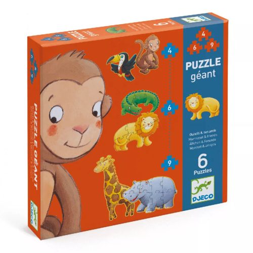 Djeco Óriás puzzle, Marmoset és barátai