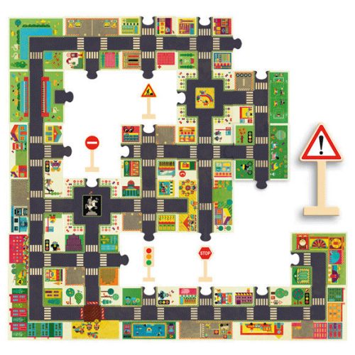 Djeco Óriás puzzle - A város - The city