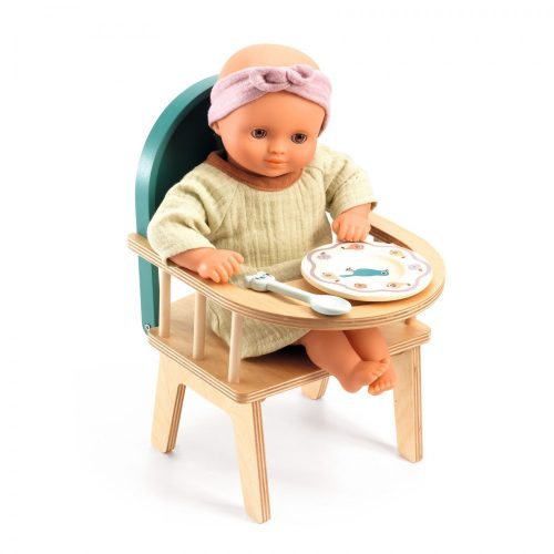 Djeco Babaetetés - Etetőszék játékbabáknak - Baby chair