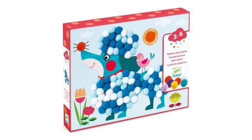 Djeco Pompom képkészítő, Simogatni való kutyák