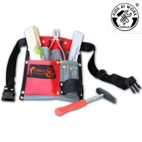   Kids at Work Öv készlet erős textil szerszámtáskával - 5 db-os szerszám készlet 01