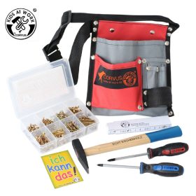   Kids at Work Öv készlet erős textil szerszámtáskával - 6 db-os szerszám készlet 02