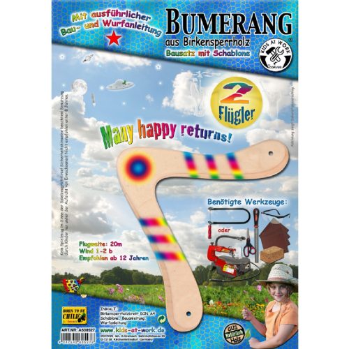 Kids at Work Bumeráng készítő fa - 2 szárnyú