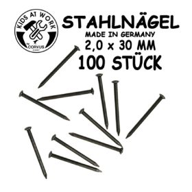 Kids at Work Szeg - acél, 30 mm, 100 db