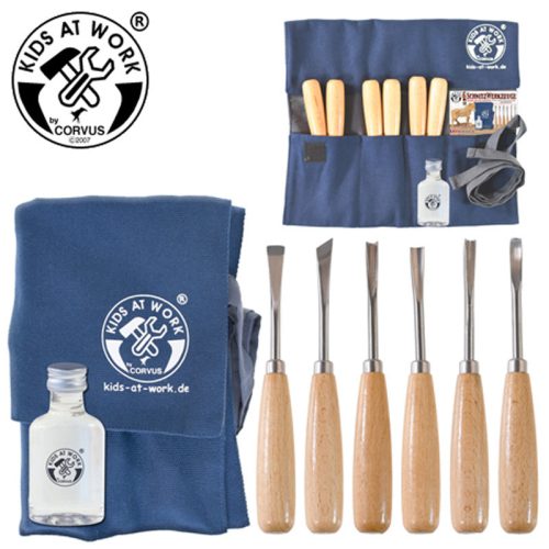 Kids at Work Fafaragó vésőkészlet 6 részes - új