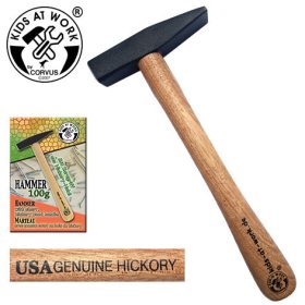   Kids at Work Kalapács 100 g-os rövid markolattal - hickory fából