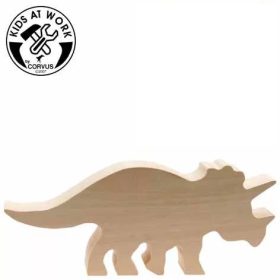 Kids at Work Fafaragás - Triceratops figura körbevágva