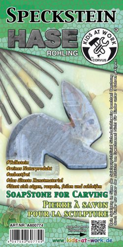 Kids at Work Kőszobrászat - Szappankő nyúl készítés
