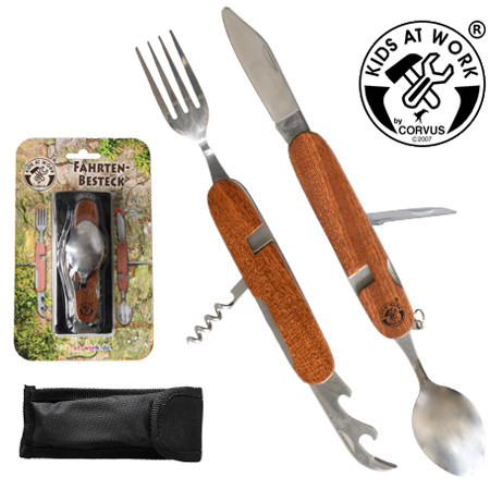 Kids at Work Zseb evőeszköz nemesfa nyéllel