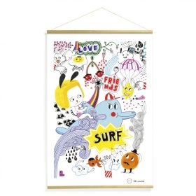   Djeco Little Big room Falikép Szörf-parti - Surf's party 