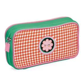   Djeco Tolltartó két rekesszel sok zsebbel Virág - Fleur stationery kits