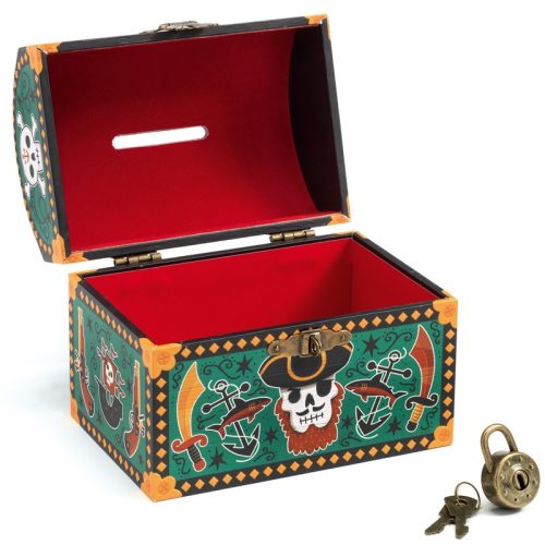 Djeco Persely Kalóz kincsesládikó - Pirate