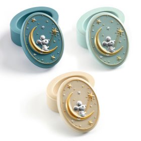   Djeco Little Big room Tejfogtároló doboz Pasztell színekben - Pastel toothbox