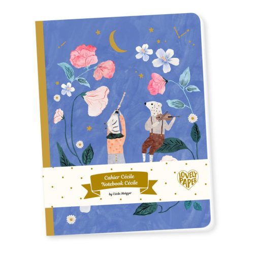 Djeco Lovely Paper Jegyzetfüzet A/5 - Cecile Notebook
