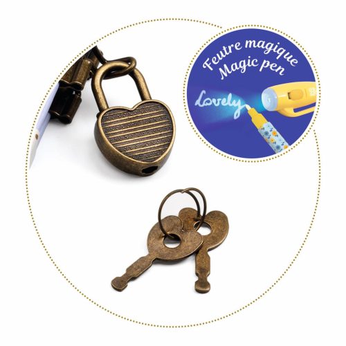 Djeco Lovely Paper Titkos napló varázstollal Kendra - Diary Kendra Magic pen