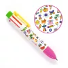 Djeco Hatszínű golyóstoll Fluoreszkáló színek - Rainbow pen Sarah