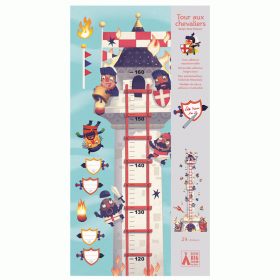   Djeco Magasságmérő falmatrica Lovagtorony - Knight's tower