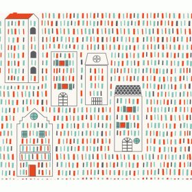 Djeco Little Big room Dekortapéta Város - City