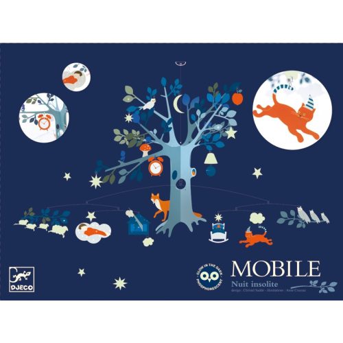 Djeco Szélmobil függődísz Egy rendkívüli este - An unusual night