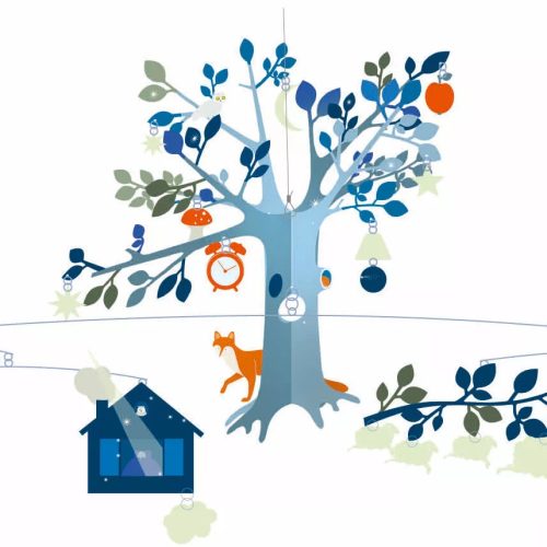 Djeco Szélmobil függődísz Egy rendkívüli este - An unusual night