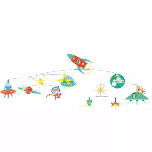 Djeco Szélmobil függődísz Rakéta - Rocket