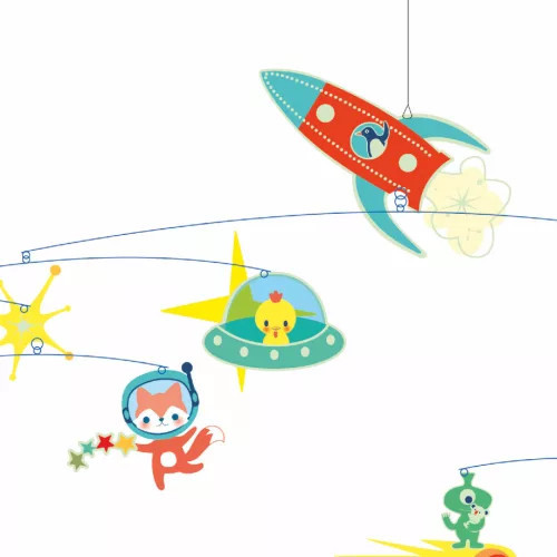 Djeco Szélmobil függődísz Rakéta - Rocket