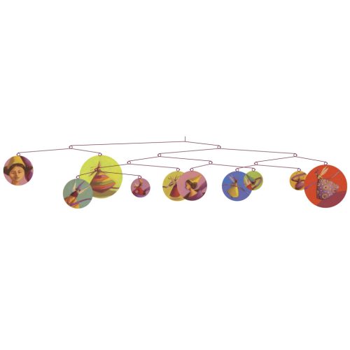 Djeco Little Big room Szélmobil függődísz Tündérek körtánca - The round dance of the fairies