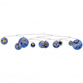   Djeco Little Big room Szélmobil függődísz Szuperhős - The super heroes