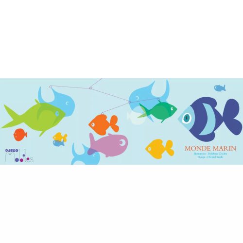 Djeco Little Big room Szélmobil függődísz A tenger világa - Marine world