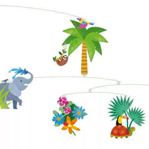 Djeco Szélmobil függődísz A dzsungel világa - The jungle world