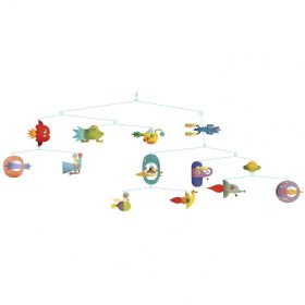   Djeco Little Big room Szélmobil függődísz Űrjárművek - Space vehicles (FSC)