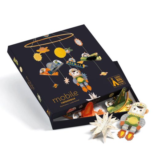 Djeco Little Big room Szélmobil föggődísz Űrutazás - Spaceships