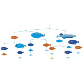   Djeco Little Big room Szélmobil függődísz Halak összhangban - Fishes in harmony