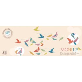   Djeco Szélmobil függődísz Sokszínű madarak Mobile Katsumi - Multicolored birds