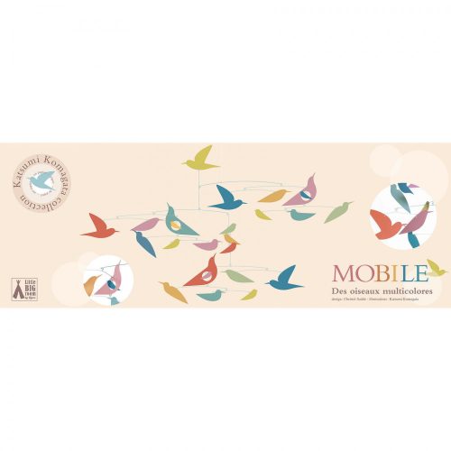 Djeco Szélmobil függődísz Sokszínű madarak Mobile Katsumi - Multicolored birds
